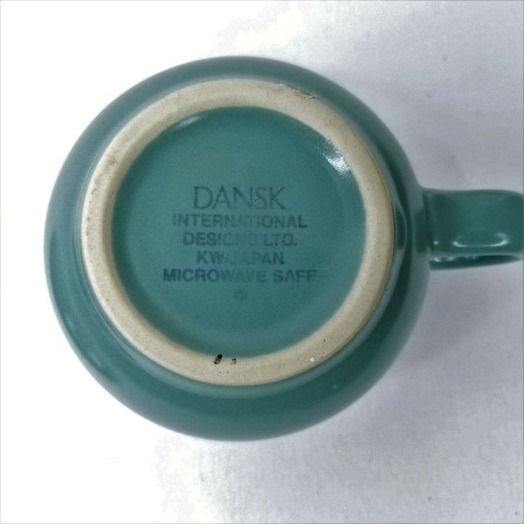2 Dansk Mesa Cup and Saucer Sets Turquoise Stoneware Southwestern Retired Brown - Picture 8 of 9